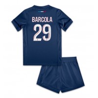 Paris Saint-Germain Bradley Barcola #29 Domáci Detský futbalový dres 2024-25 Krátky Rukáv (+ trenírky)